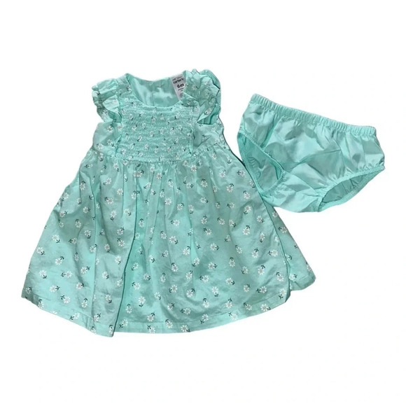 Carter's Other - Carters Baby Girl Floral Lawn Dress 2 Piece Set size 6 months
